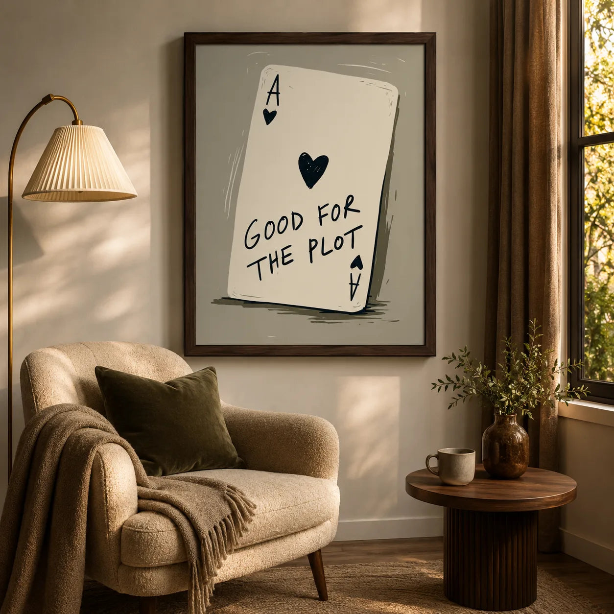 Good for the Plot Wall Art Decor - Wall Art Decor - in use