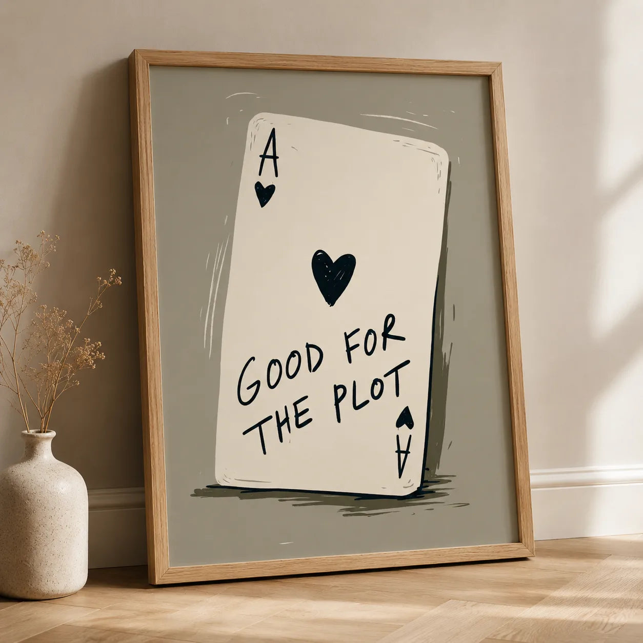 Good for the Plot Wall Art Decor - Wall Art Decor - side view