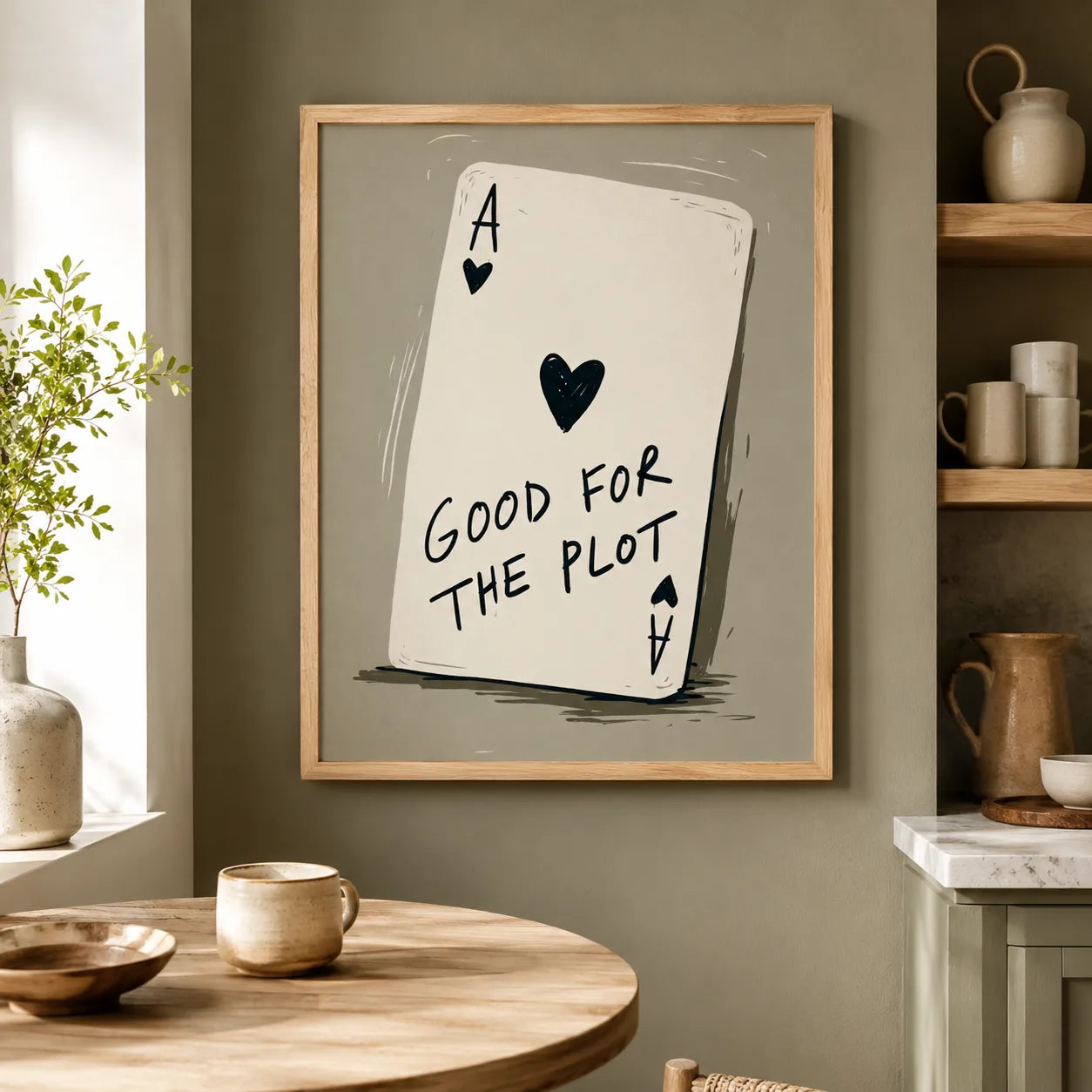 Good for the Plot Wall Art Decor - Wall Art Decor - styled