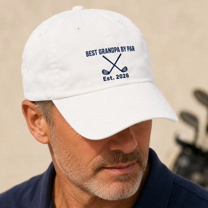 Grandpa By Par Washed Cap - washed cap - front view