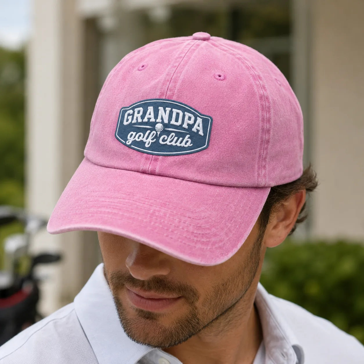 Grandpa Golf Club Washed Cap - washed cap - alternate angle
