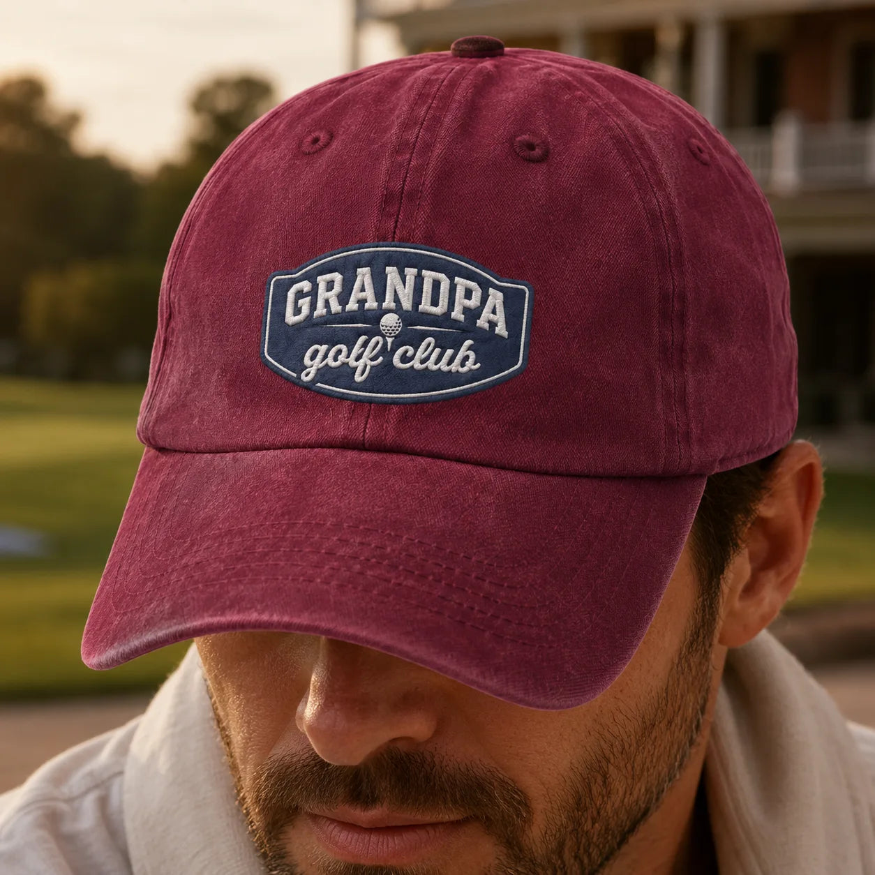 Grandpa Golf Club Washed Cap - washed cap - detail