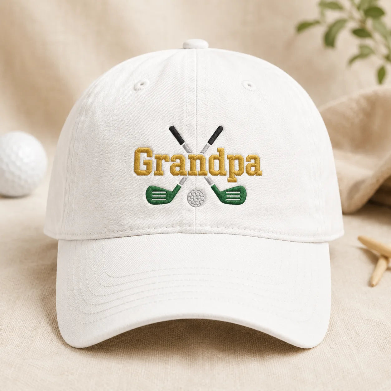 Grandpa Golf Washed Cap - washed cap - lifestyle