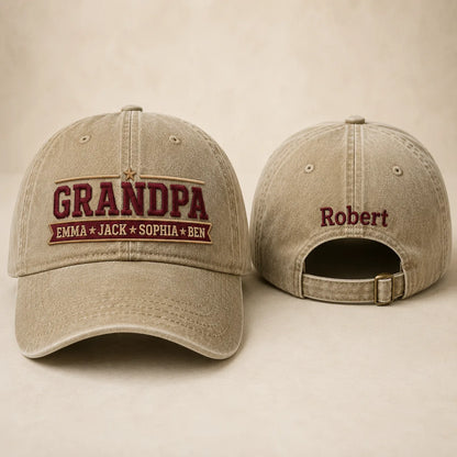 Grandpa Washed Cap - washed cap - front view