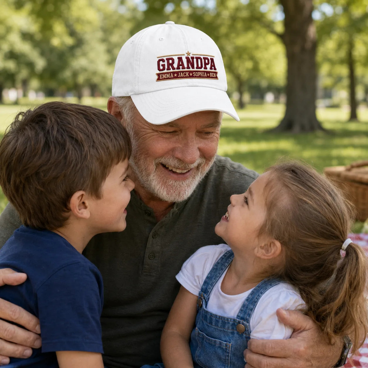 Grandpa Washed Cap - washed cap - side view