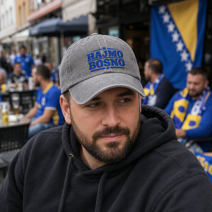 Hajmo Bosno Embroidered Washed Cap - Washed Cap - lifestyle