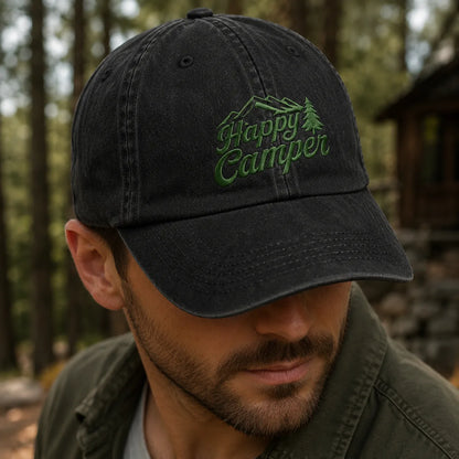 Happy Camper Cabin Washed Cap - washed cap - lifestyle