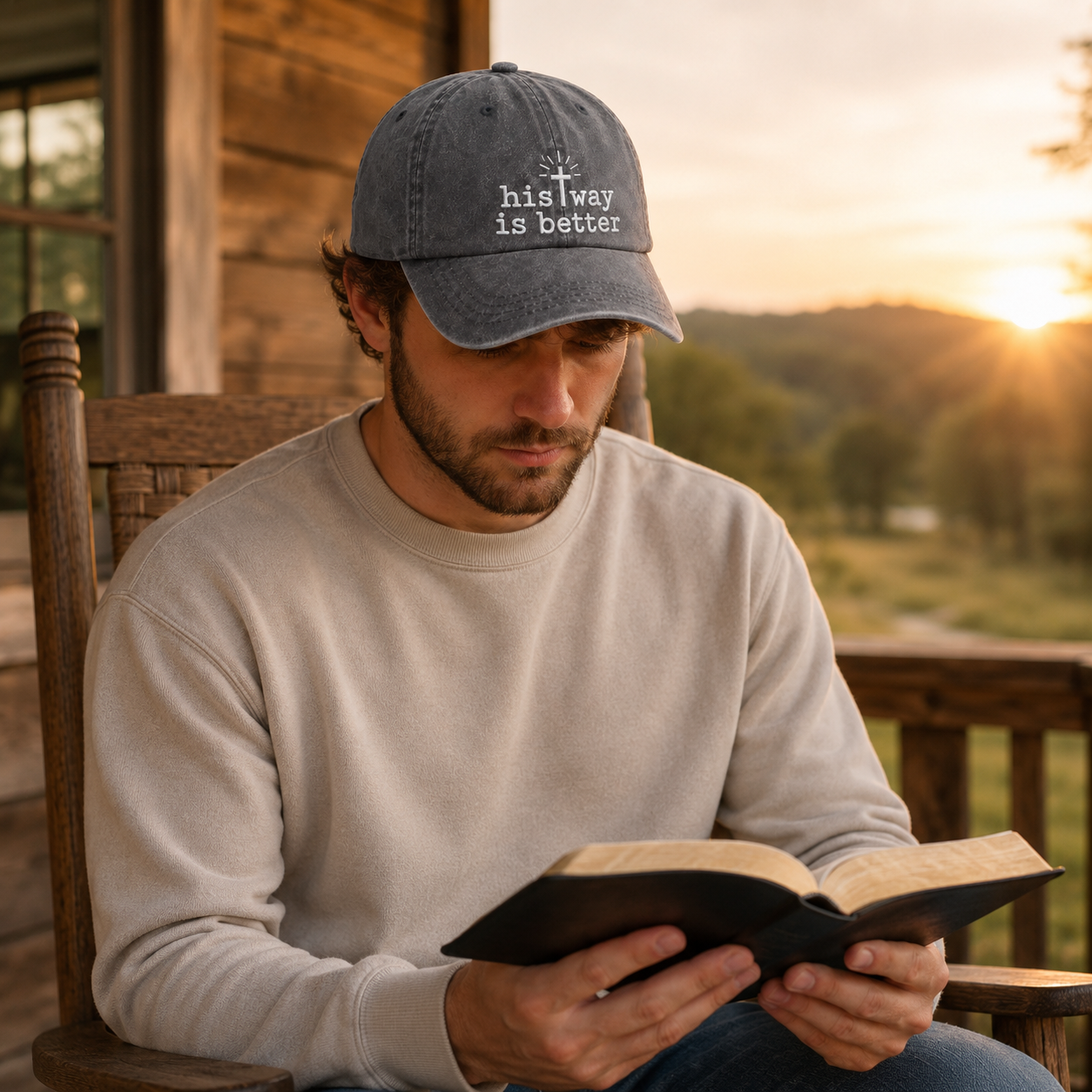His Way Is Better Washed Cap - Washed Cap - lifestyle