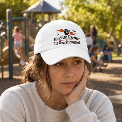 Hold On Partner Washed Cap - Washed Cap - alternate angle