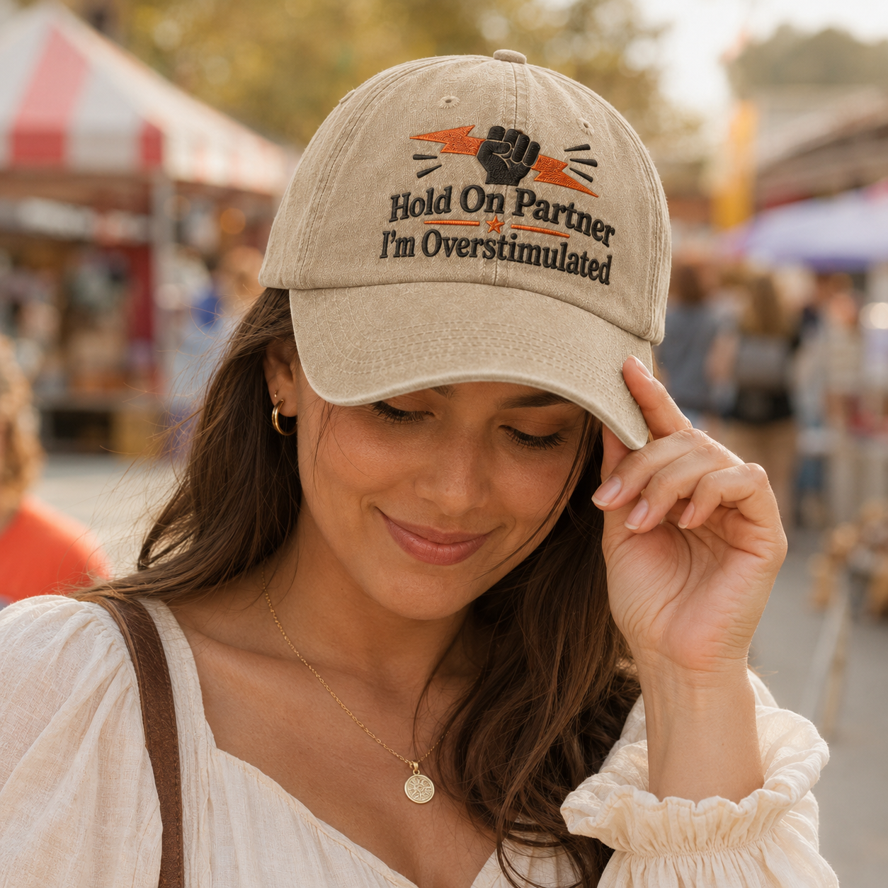Hold On Partner Washed Cap - Washed Cap - lifestyle