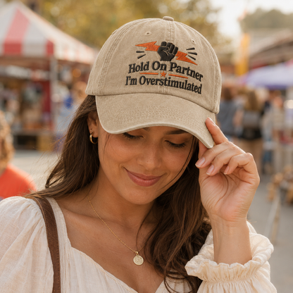 Hold On Partner Washed Cap - Washed Cap - lifestyle