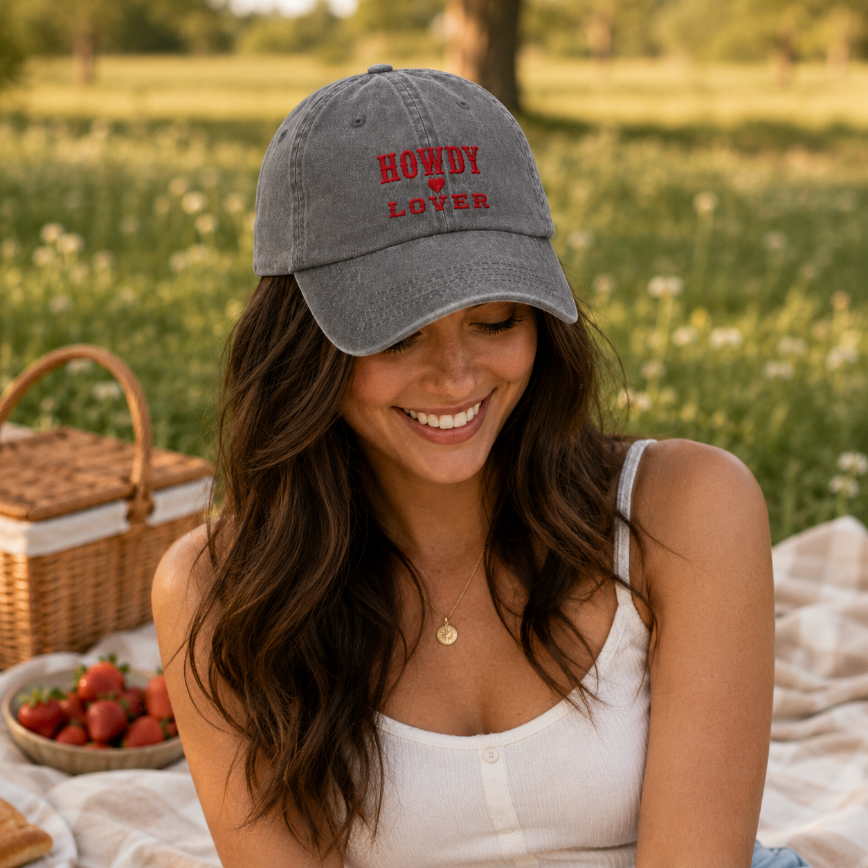 Howdy Lover Washed Cap - Washed Cap - alternate angle