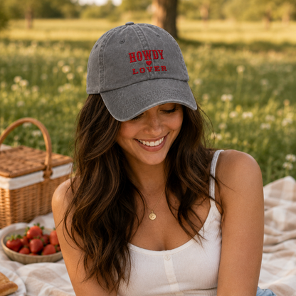Howdy Lover Washed Cap - Washed Cap - alternate angle