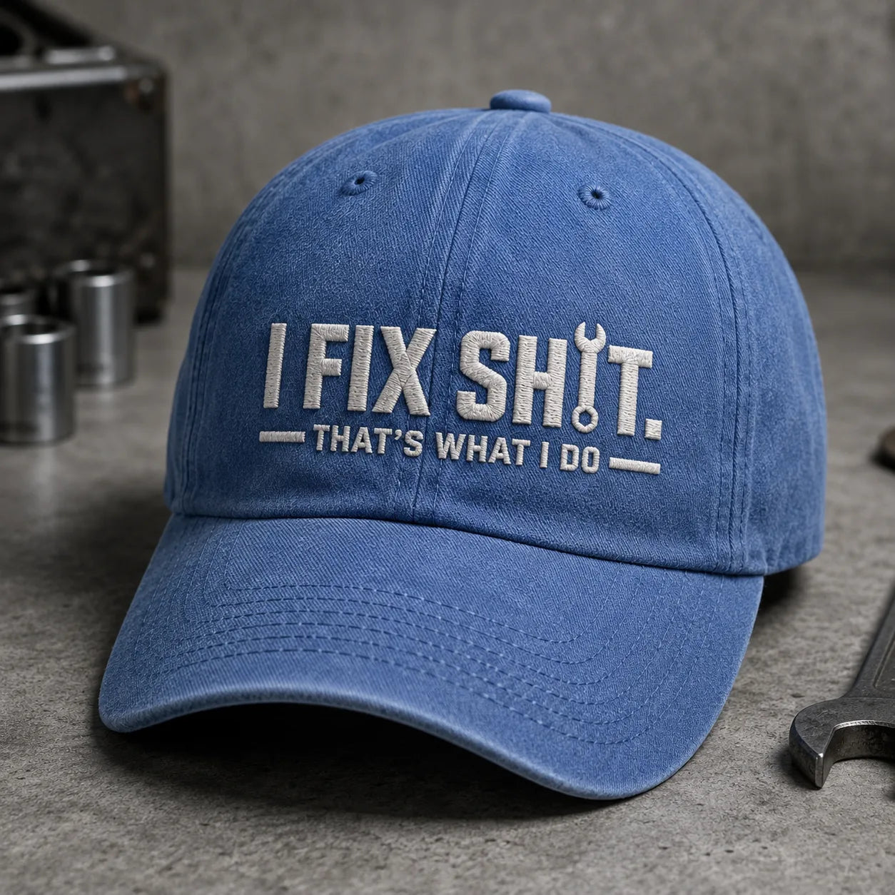 I Fix Shit Washed Cap - washed cap - lifestyle