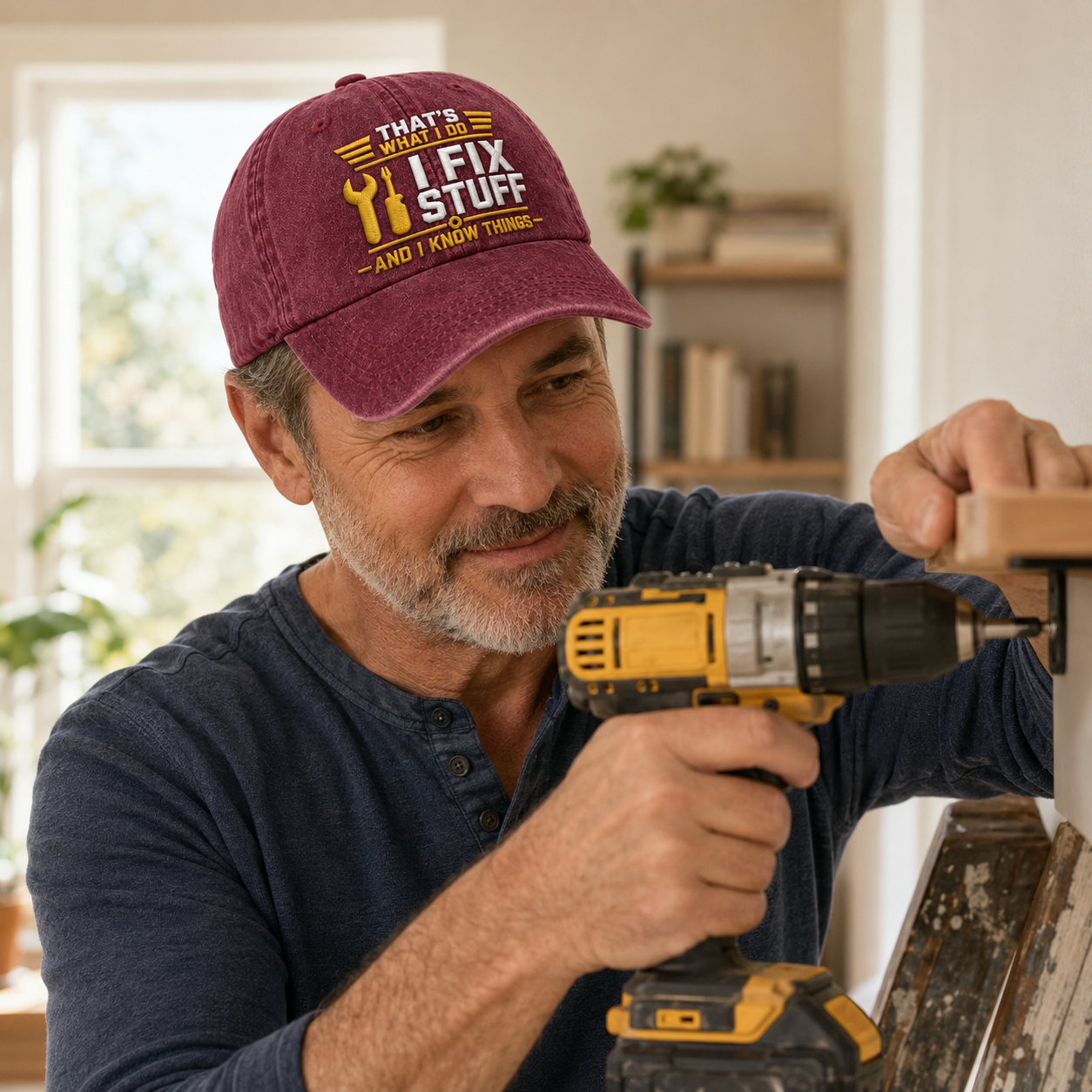 I Fix Stuff Washed Cap - Washed Cap - lifestyle