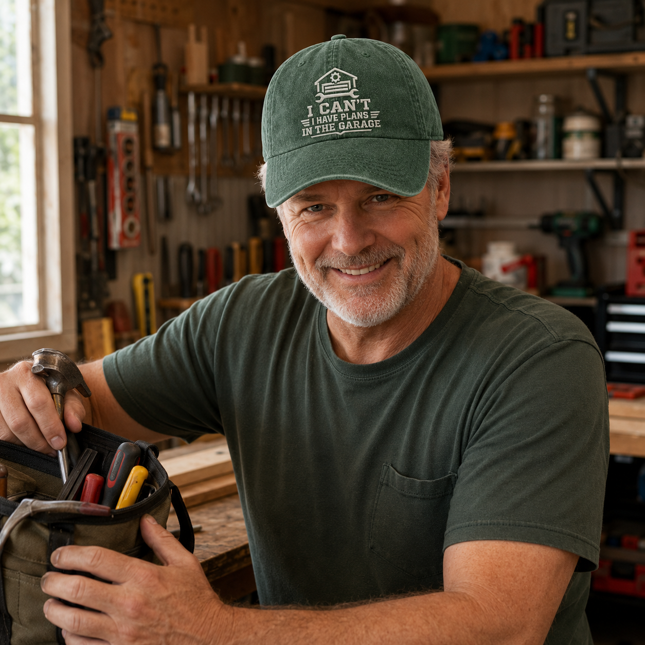 I Have Garage Plans Washed Cap - Washed Cap - alternate angle