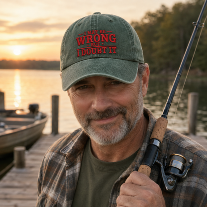 I May Be Wrong Washed Cap - Washed Cap - alternate angle