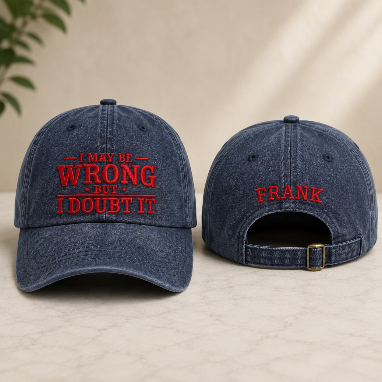 I May Be Wrong Washed Cap - Washed Cap - front view