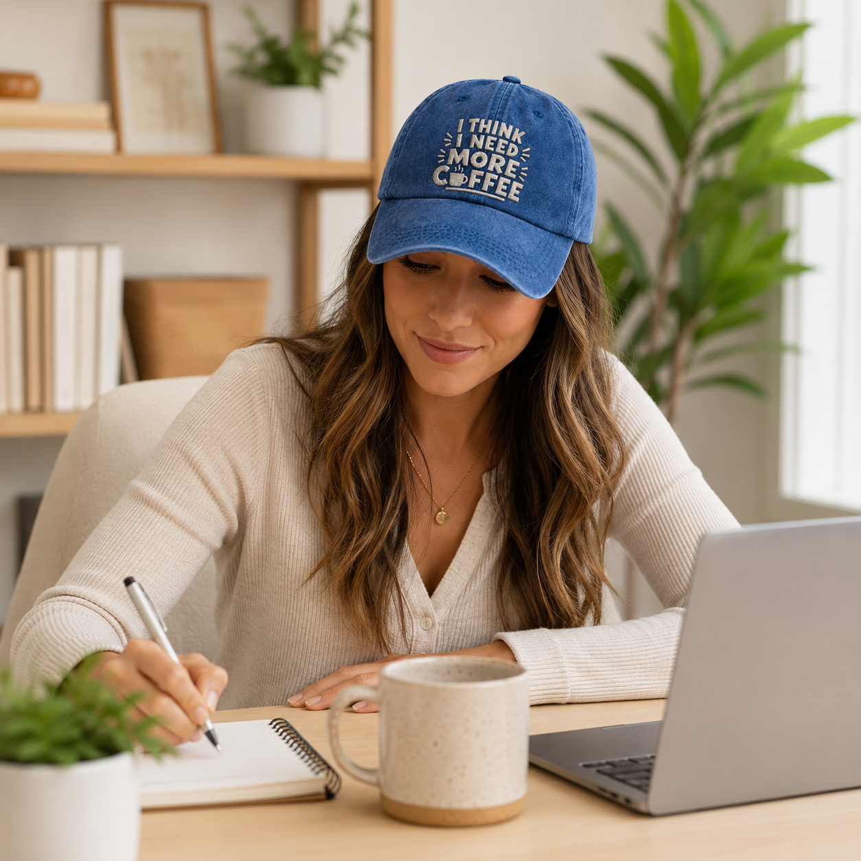 I Need More Coffee Washed Cap - Washed Cap - alternate angle