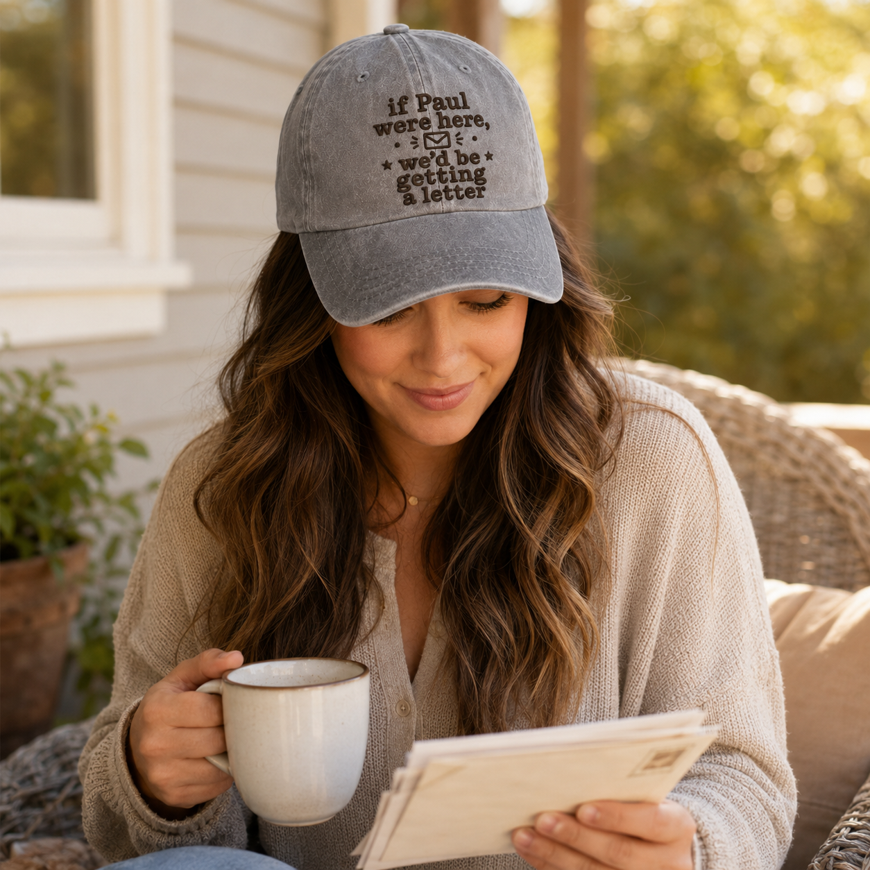 If Paul Were Here Embroidered Washed Cap - Washed Cap - alternate angle