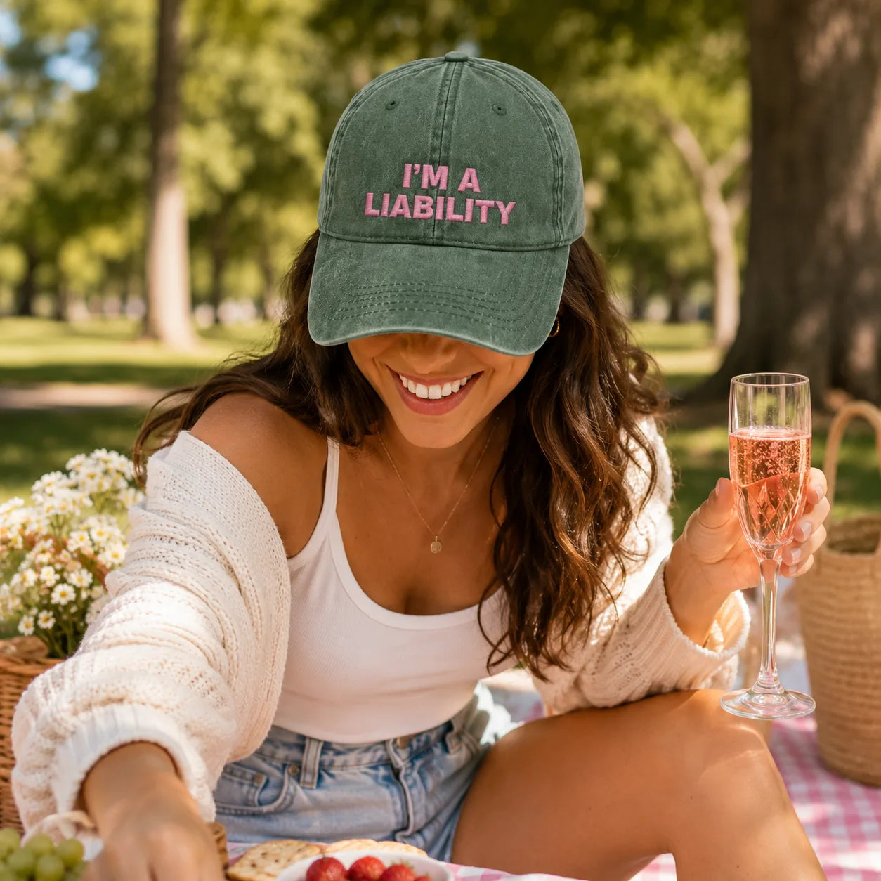 I'm A Liability Washed Cap - Washed Cap - alternate angle