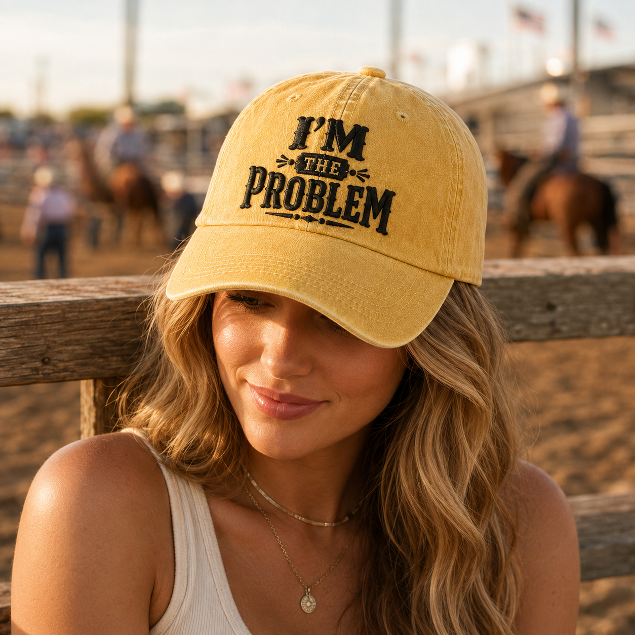 I'm the Problem Washed Cap - Washed Cap - alternate angle