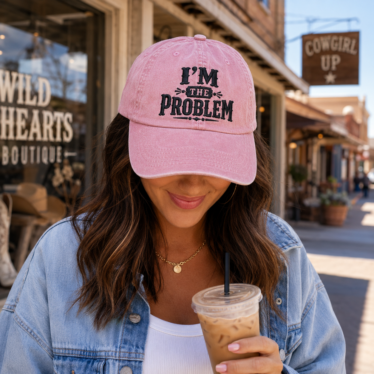I'm the Problem Washed Cap - Washed Cap - lifestyle
