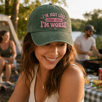 I'm Worse Washed Cap - Washed Cap - alternate angle