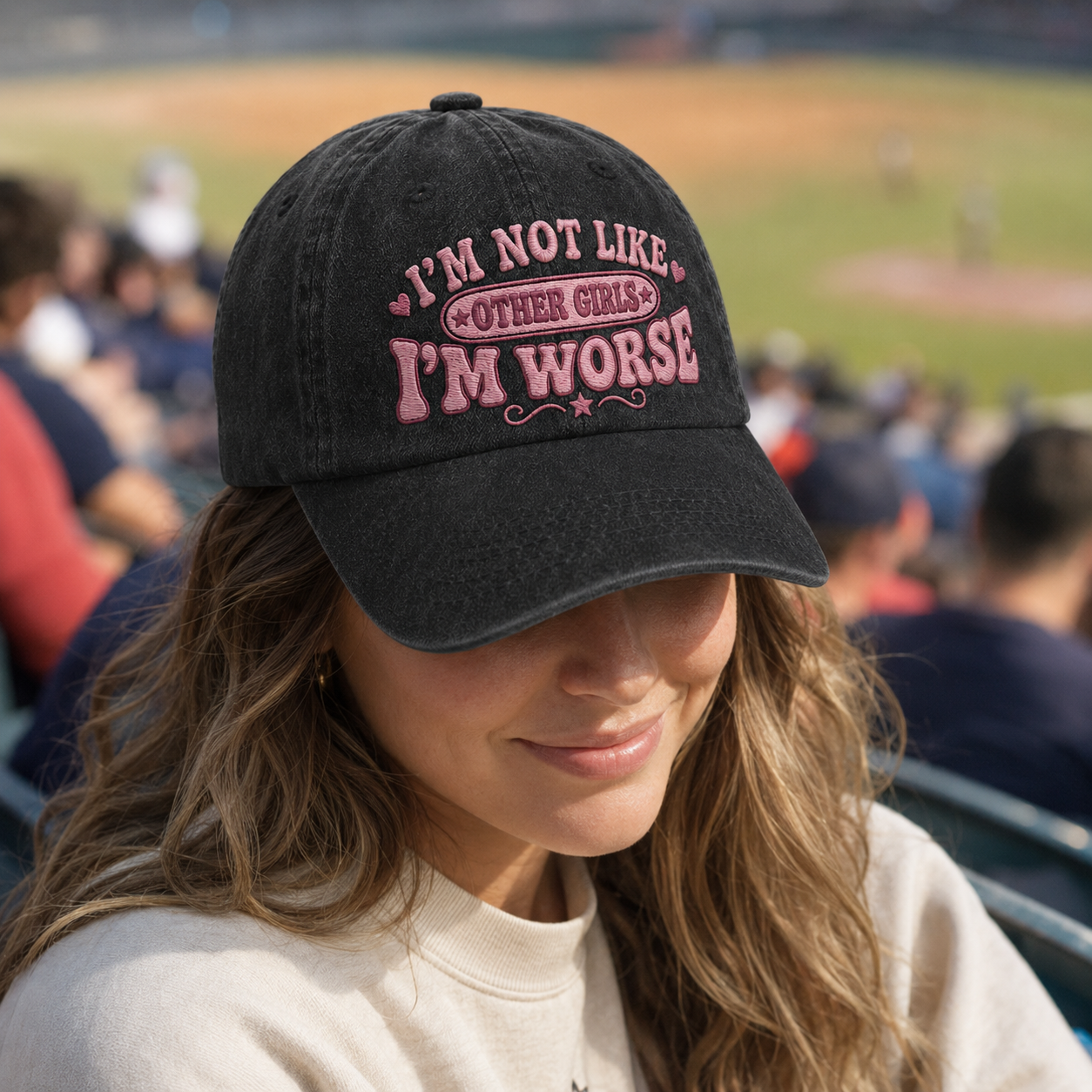 I'm Worse Washed Cap - Washed Cap - lifestyle