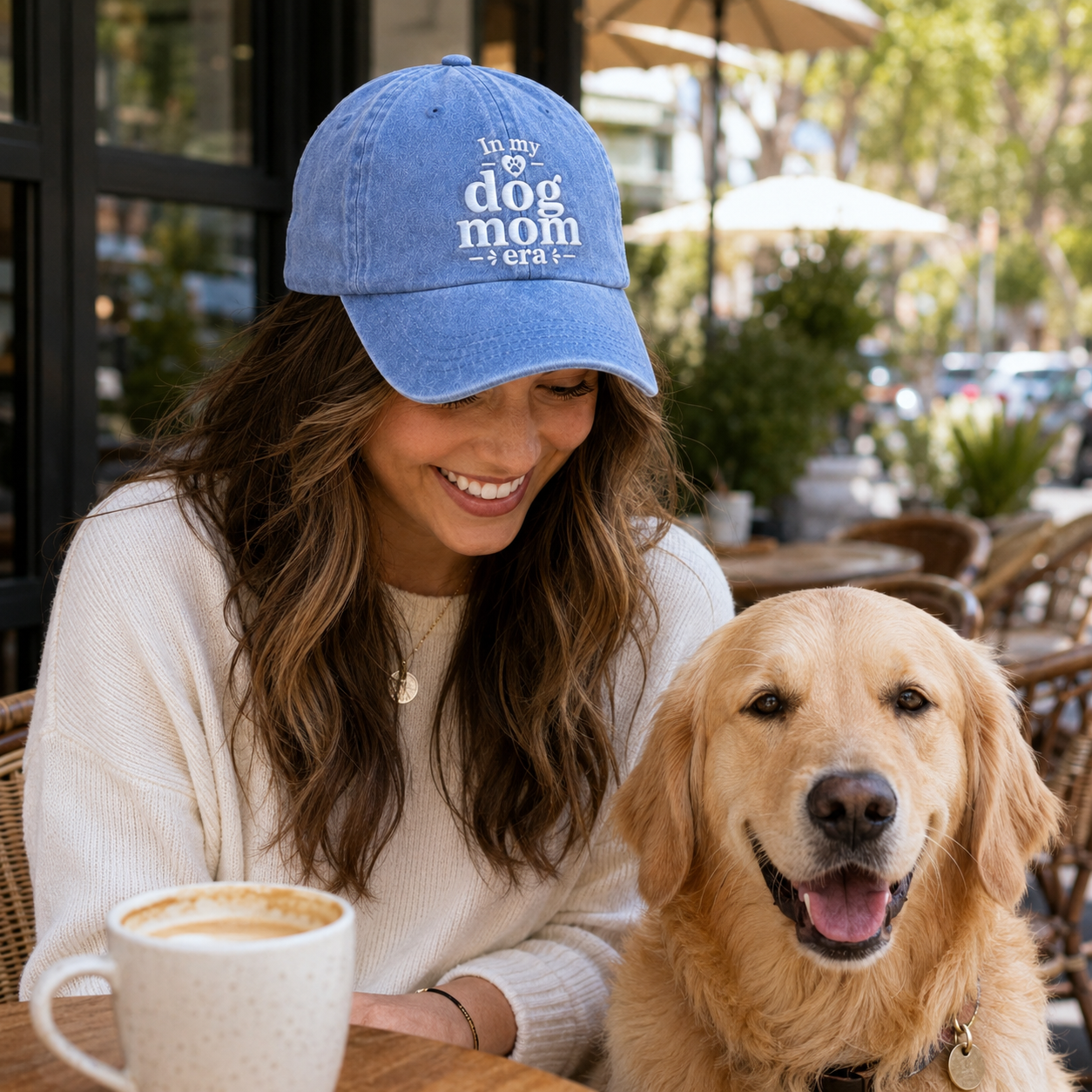 In My Dog Mom Era Washed Cap - Washed Cap - alternate angle