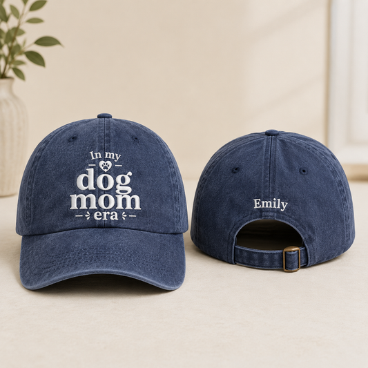 In My Dog Mom Era Washed Cap - Washed Cap - front view