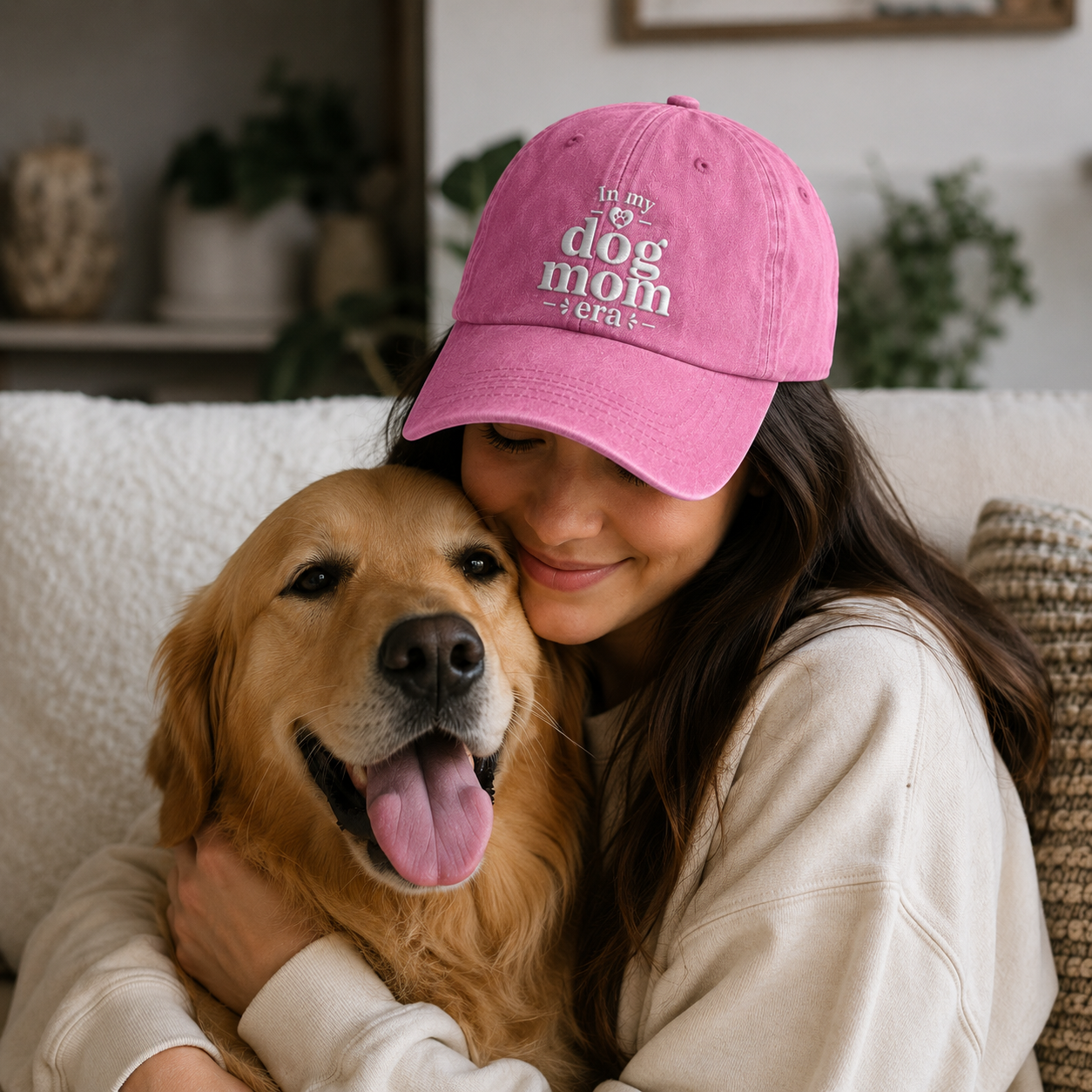 In My Dog Mom Era Washed Cap - Washed Cap - lifestyle