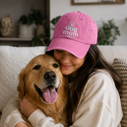 In My Dog Mom Era Washed Cap - Washed Cap - lifestyle