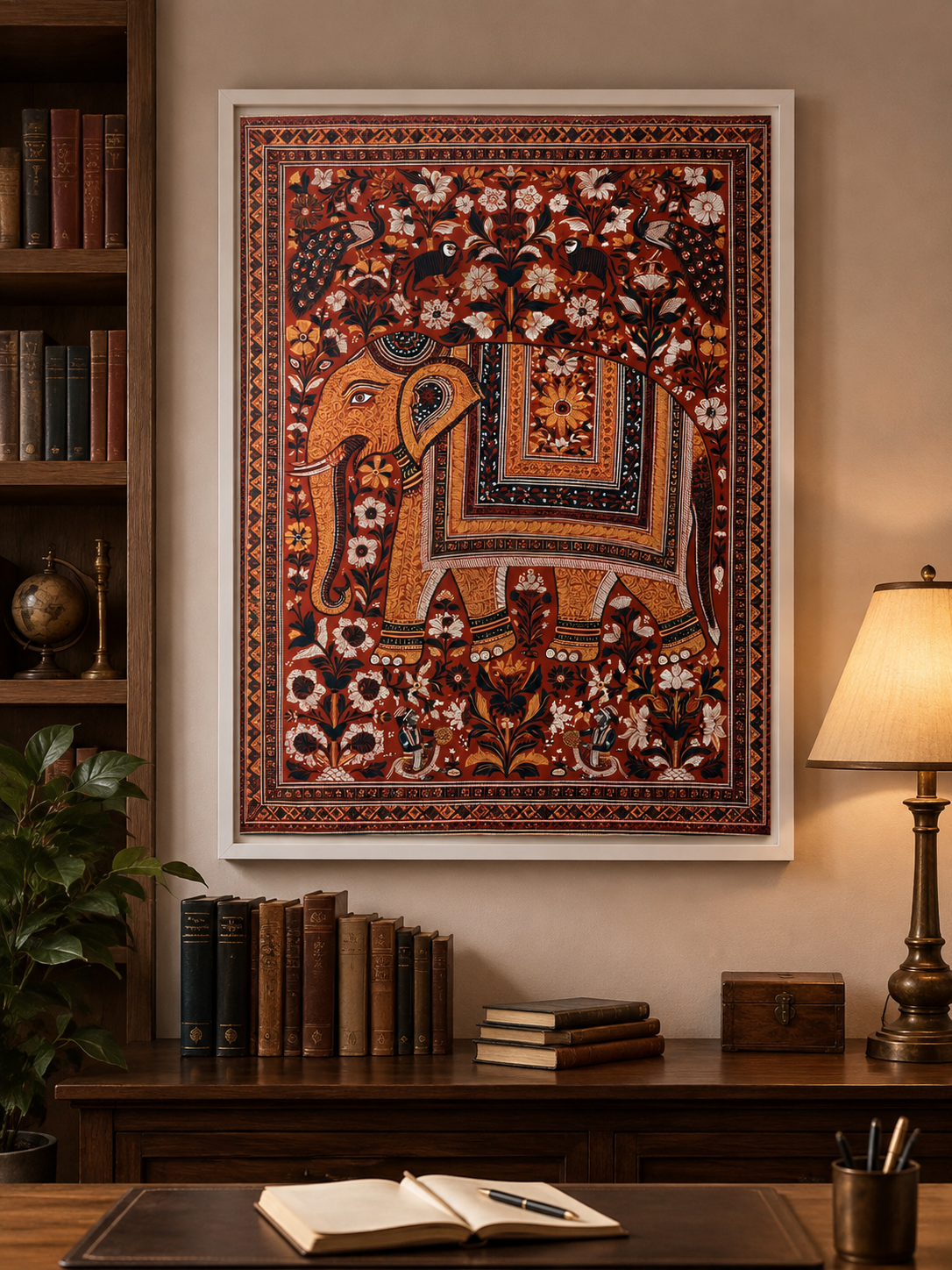 Indian Elephant Art Print - Wall Art Decor - packaging - Indian elephant art print, Asian elephant wall art