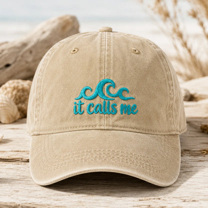 it calls me Wave Washed Cap - washed cap - detail