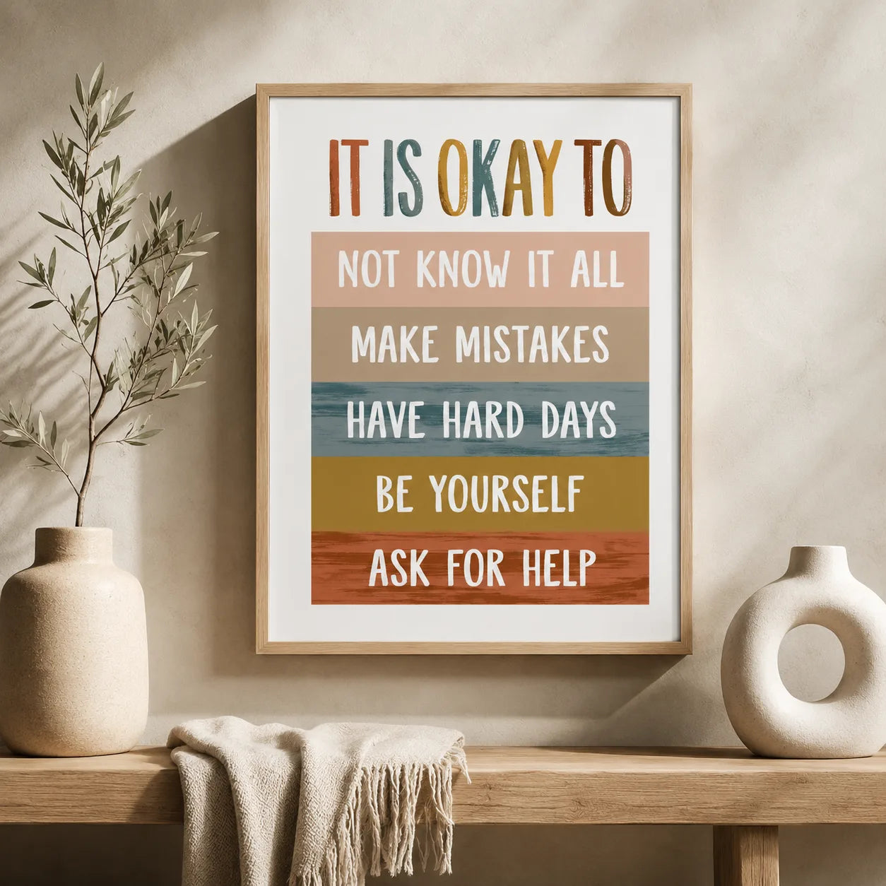 It Is Okay Self Acceptance Wall Art Decor - Wall Art Decor - view 11