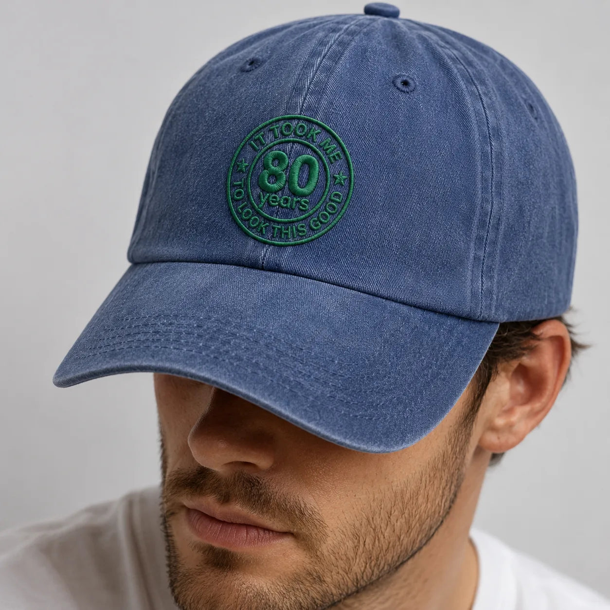 It Took Me 80 Years To Look This Good Washed Cap - washed cap - styled