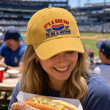 It's a Bad Day to be a Hotdog Washed Cap - Washed Cap - lifestyle