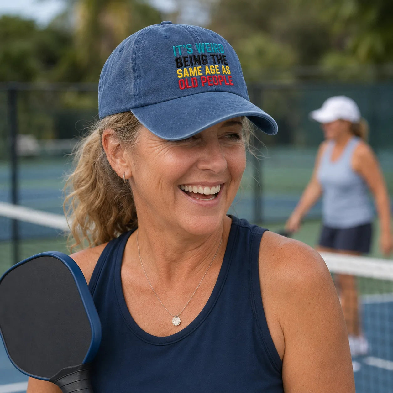 It's Weird Being the Same Age as Old People Washed Cap - Washed Cap - detail