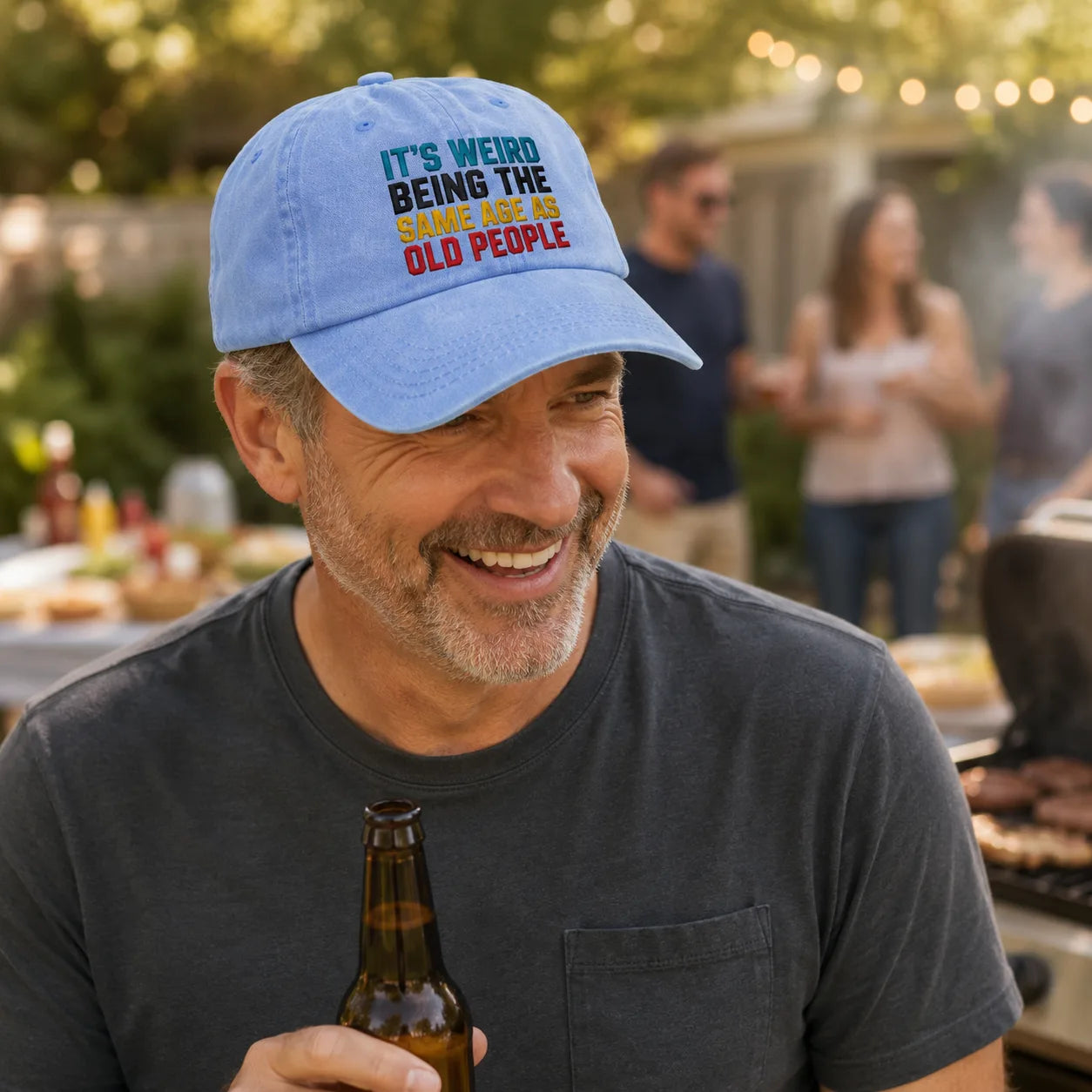 It's Weird Being the Same Age as Old People Washed Cap - Washed Cap - lifestyle