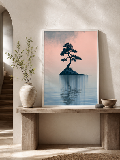 Japońska Sosna Dekoracja Ścienna - Wall Art Decor - alternate angle - japanese pine wall art, pine tree art print