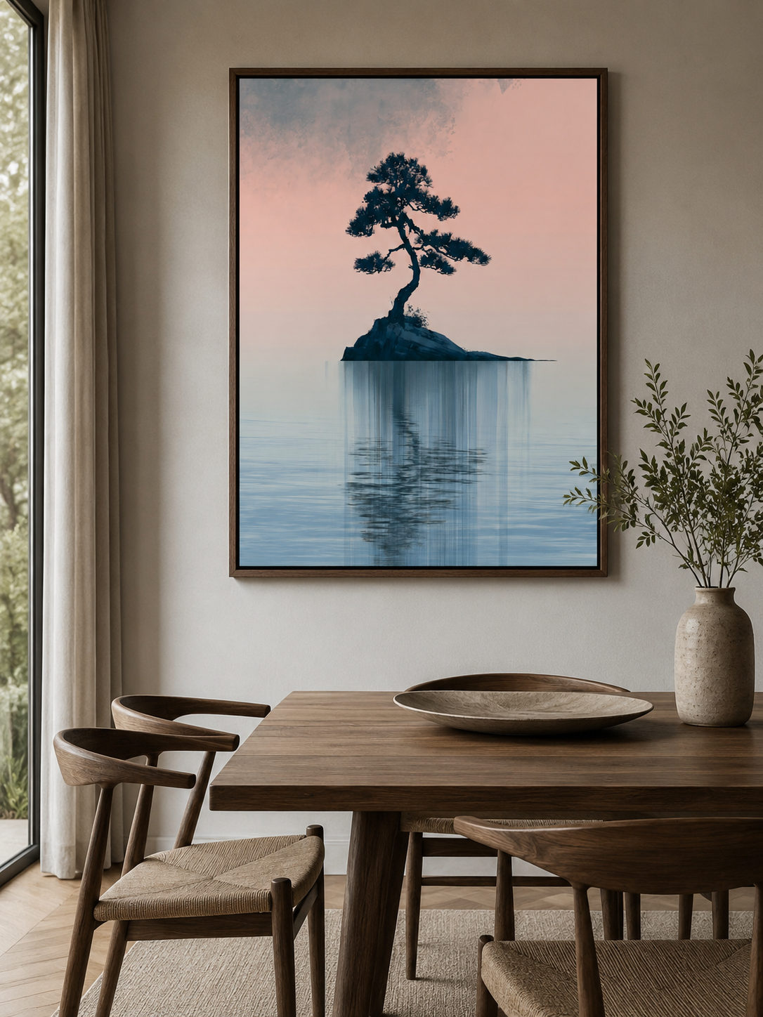Japońska Sosna Dekoracja Ścienna - Wall Art Decor - packaging - japanese pine wall art, pine tree art print