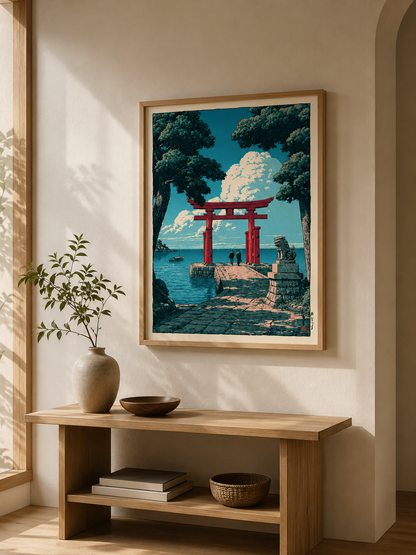 Torii Japonés Póster - Wall Art Decor - packaging - japanese torii gate poster, torii gate wall art
