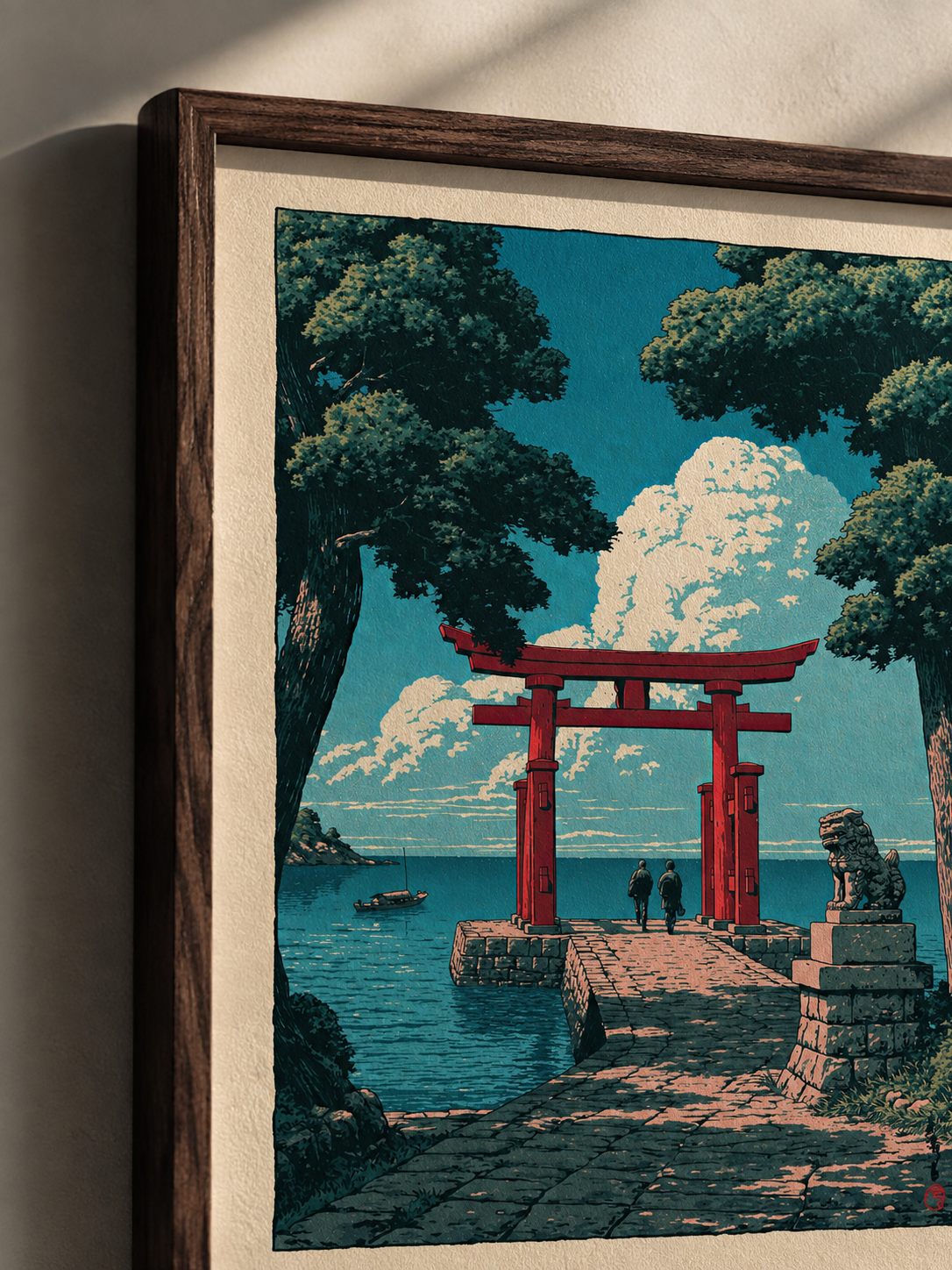 Torii Japonés Póster - Wall Art Decor - detail view - japanese torii gate poster, torii gate wall art