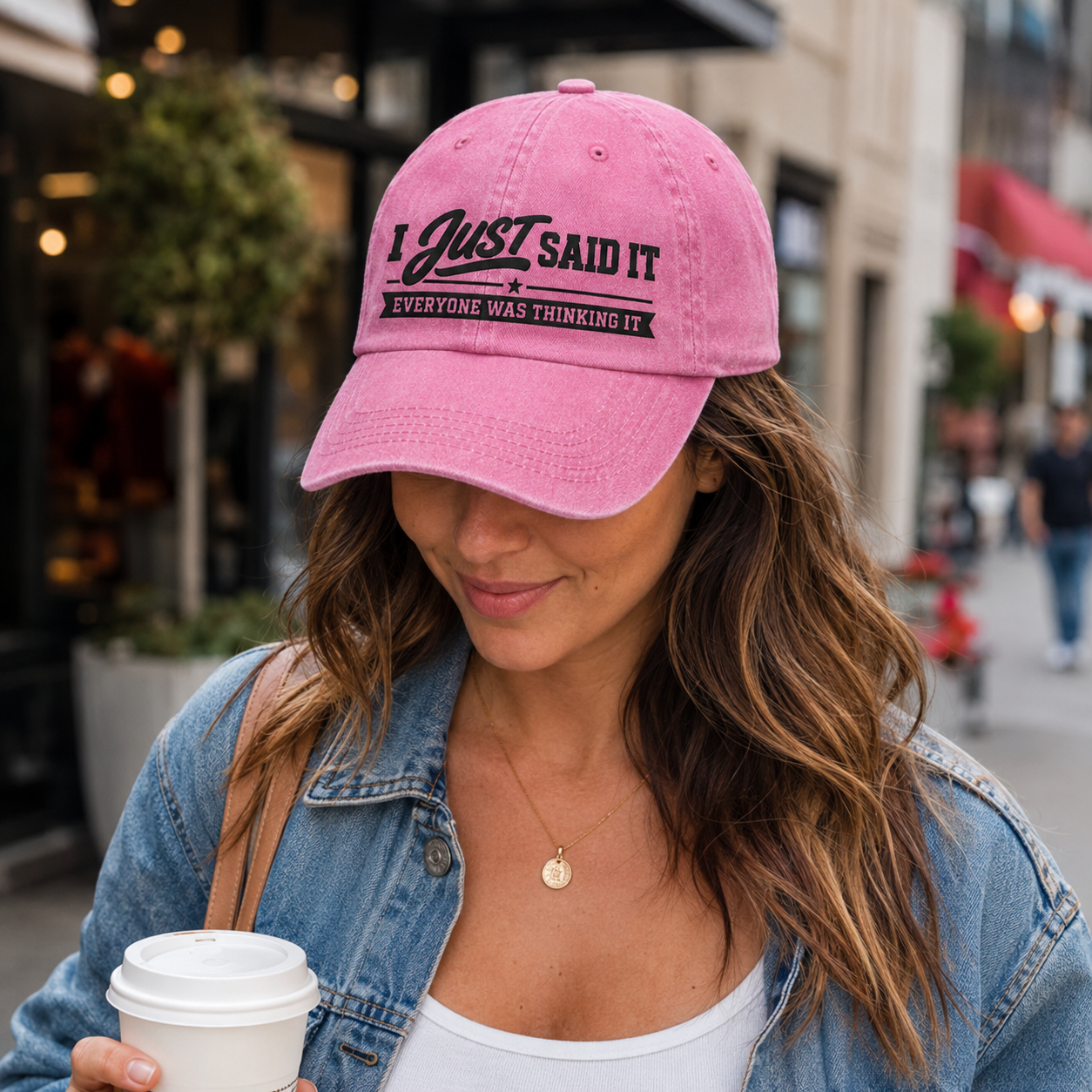 Just Said It Washed Cap - Washed Cap - lifestyle