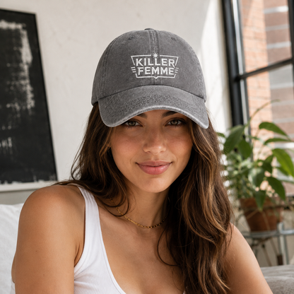 Killer Femme Embroidered Washed Cap - Washed Cap - alternate angle