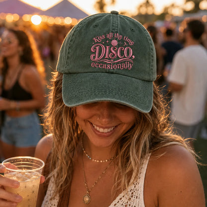 Kiss All The Time Disco Occasionally Washed Cap - Washed Cap - alternate angle