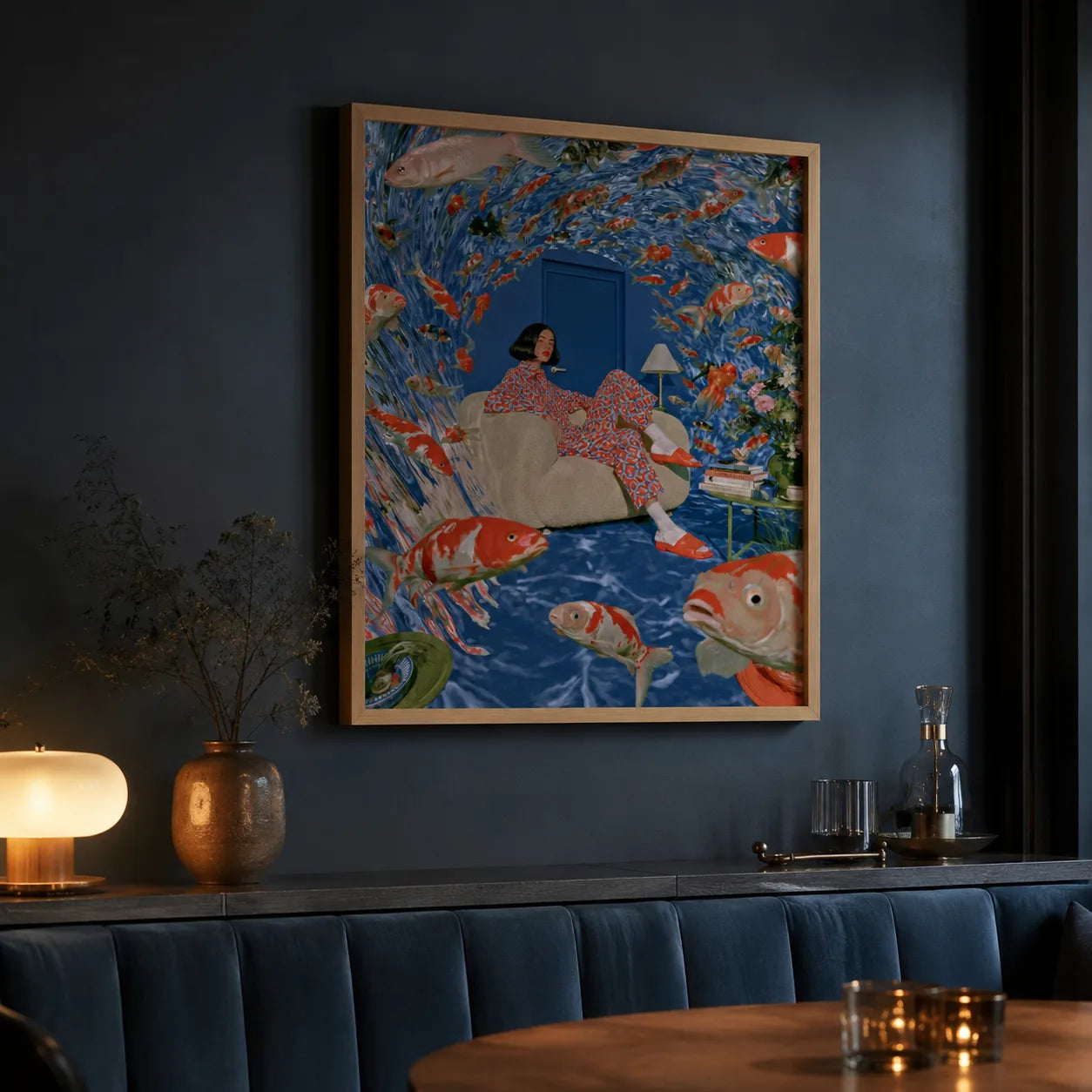Koi Fish Dreamscape Wall Art Decor - Wall Art Decor - lifestyle