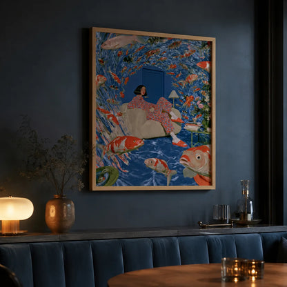 Koi Fish Dreamscape Wall Art Decor - Wall Art Decor - lifestyle