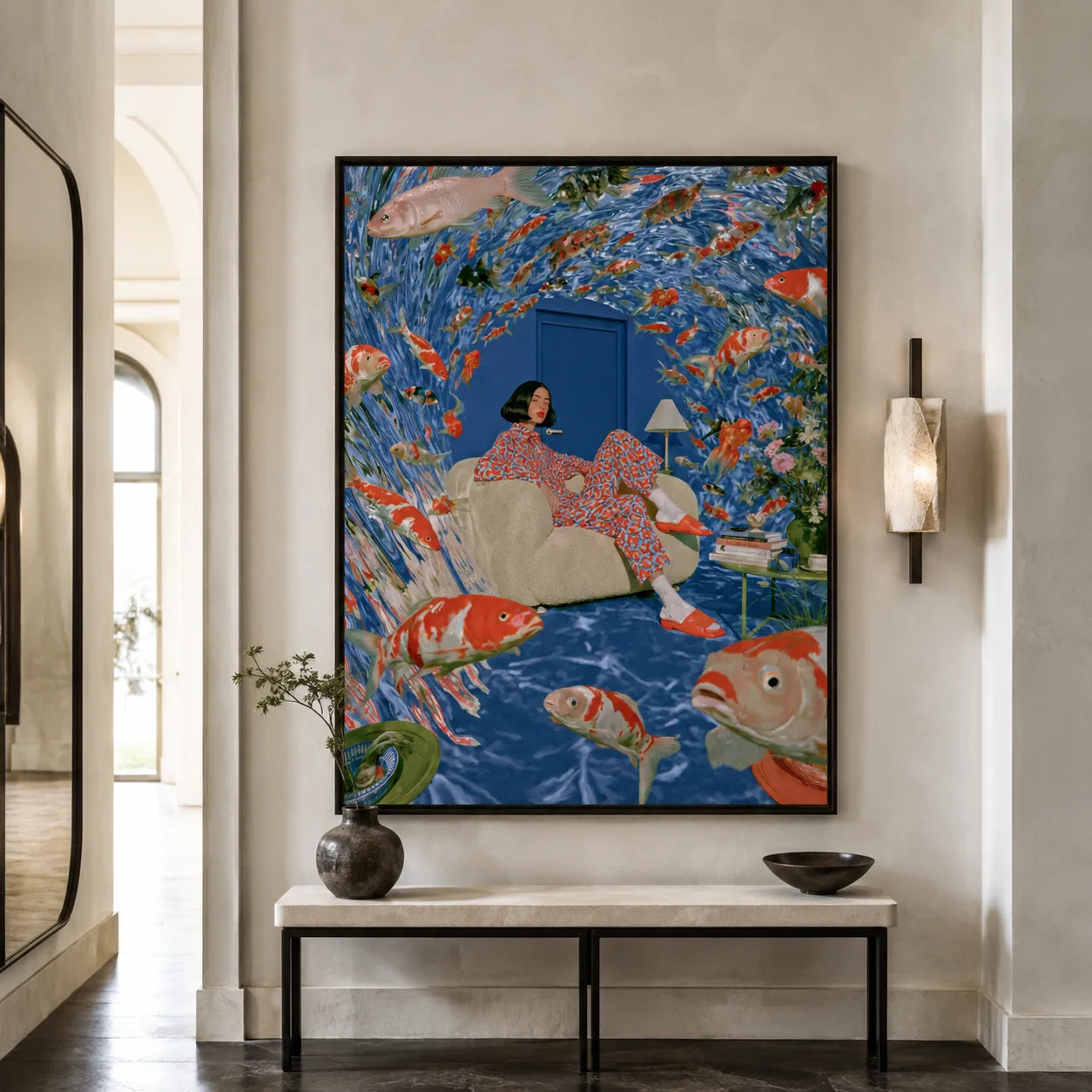 Koi Fish Dreamscape Wall Art Decor - Wall Art Decor - view 11
